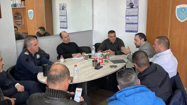 Με την Ένωση Προσωπικού Λιμενικού Σώματος Ανατολικής Κρήτης, ο Φραγκίσκος Παρασύρης