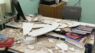 Αποκολλήθηκε κομμάτι οροφής σε Δημοτικό Σχολείο του Βόλου