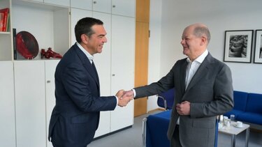 Συνάντηση Τσίπρα - Σολτς: «Ανάγκη να ξαναγίνει η Ελλάδα πυλώνας ειρήνης σταθερότητας στην περιοχή»