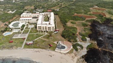 Βλήμα στο σημείο της πυρκαγιάς, στα Μάλια!