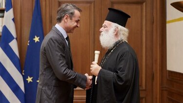 Συνάντηση Κυρ. Μητσοτάκη με τον Πατριάρχη Αλεξανδρείας 
