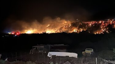 Σφηνάρι Κισσάμου: Βίντεο από τη "μάχη" των πυροσβεστών με τη φωτιά - Μια σύλληψη