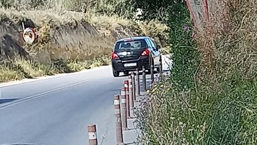 Ένας δρόμος επικίνδυνος για τους μαθητές