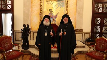 Ο Αρχιεπίσκοπος Αμερικής στο Πατριαρχείο Αλεξανδρείας
