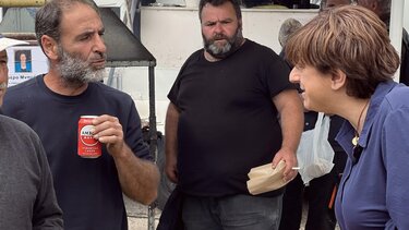 Τη Λαϊκή Αγορά του Αγίου Νικολάου επισκέφθηκε η Πελαγία Πετράκη