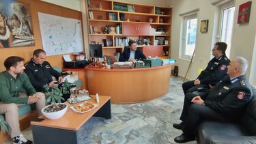 Συνάντηση Μεν. Μποκέα με το Συντονιστή Επιχειρήσεων της Πυροσβεστικής Υπηρεσίας