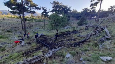 Πυρκαγιά στο όρος Σελάκανο στην Ιεράπετρα