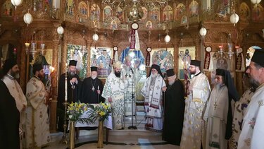 Τίμησαν τη μνήμη του Αγίου Ιερομάρτυρος Κυρίλλου του Λουκάρεως