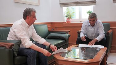 Συνάντηση Περιφερειάρχη Κρήτης με τον Δήμαρχο Αμαρίου