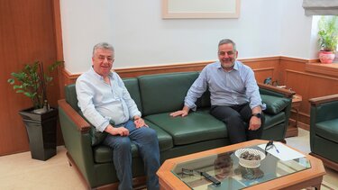 Συνάντηση Περιφερειάρχη Κρήτης με τον Δήμαρχο Οροπεδίου Λασιθίου
