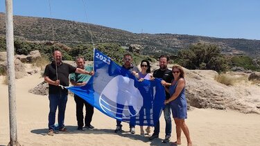 Με γαλάζια σημαία τα Φαλάσαρνα στο δήμο Κισσάμου- Συν δύο ακόμα παραλίες