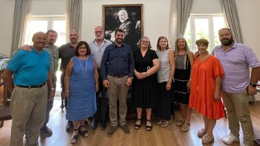 Στον Δήμαρχο Χανίων, Παναγιώτη Σημανδηράκη, οι Κρήτες ομογενείς της Αμερικής