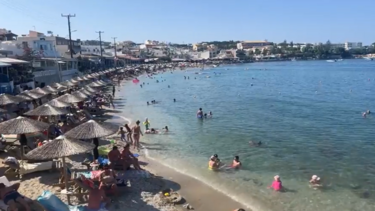 Ανάσα δροσιάς στις κοντινές παραλίες αναζητούν οι Ηρακλειώτες