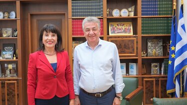 Με τον Σταύρο Αρναουτάκη η Σοφία Μαλανδράκη Κρασουδάκη