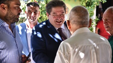 Στον εορτασμό του Αγίου Μύρωνα παρευρέθηκε ο Μιχάλης Καραμαλάκης