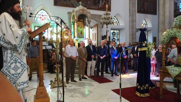 Ο Α. Καλοκαιρινός στις εορταστικές εκδηλώσεις για τον Απόστολο Τίτο και τις εκδηλώσεις μνήμης για τη σφαγή των Χριστιανών στις 25 Αυγούστου 1898