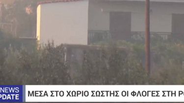 Φωτιά Ροδόπη: Η τρομακτική στιγμή που το συνεργείο της ΕΡΤ απομακρύνεται από τη φωτιά