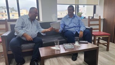 Στο Δημαρχείο Κισσάμου ο πρόεδρος του Λιμενικού Ταμείου Ν. Χανίων 