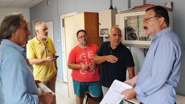 Περιοδεία της «Λαϊκής Συσπείρωσης» στις υπηρεσίες τις Περιφέρειας Κρήτης, στο Ηράκλειο