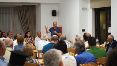 Με μεγάλη συγκέντρωση η υποδοχή του Αλέξη Καλοκαιρινού στις Βούτες