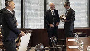 Mε τον Τζιάνι Ινφαντίνο συναντήθηκε ο Πρωθυπουργός Κυριάκος Μητσοτάκης στη Νέα Υόρκη