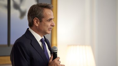 Στα γραφεία της ΝΔ ο Κ. Μητσοτάκης για τα αποτελέσματα των εκλογών