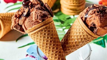 Παγωτό σοκολάτα με ζαχαρούχο γάλα