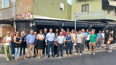 Ζεστή υποδοχή στον Γιάννη Σέγκο και τους υποψηφίους του, σε Γούρνες, Βραχόκηπο, Ανώπολη