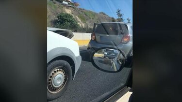 Το τροχαίο έφερε μποτιλιάρισμα και ένταση!