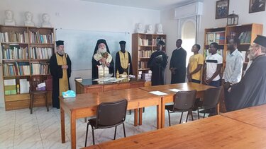 Αγιασμός στην Πατριαρχική σχολή Αλεξάνδρειας