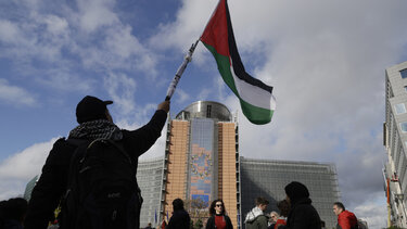 Διαδήλωση στις Βρυξέλλες υπέρ των Παλαιστινίων