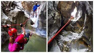 Σχολή κατάβασης φαραγγιών Canyoning για Αρχάριους