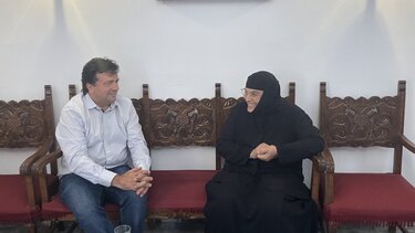 Επίσκεψη Συριγωνάκη στην Ιερά Μονή Παναγίας Καλυβιανής