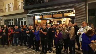 Πλήθος κόσμου στην ομιλία του Μανώλη Κοκοσάλη στον Πύργο