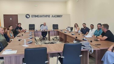 Με τους μηχανικούς και τους αρχιτέκτονες του Λασιθίου συναντήθηκε ο Θ. Χαριτάκης