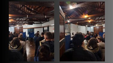 Ουρές στην κάλπη του Οικονομικού Επιμελητηρίου, πριν το κλείσιμο της κάλπης