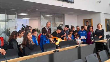 Γιορτινή επίσκεψη εκπροσώπων της Τοπικής Κοινότητας Γερανίου στον Δήμαρχο Ρεθύμνης