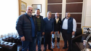 Συνάντηση εκπροσώπων της ΟΕΒΕΝΧ με Αρναουτάκη και Καλογερή