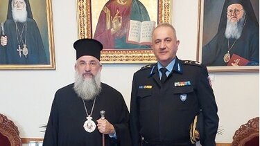 Στον Αρχιεπίσκοπο Κρήτης ο νέος Συντονιστής Επιχειρήσεων Βορείου, Νοτίου Αιγαίου και Κρήτης 