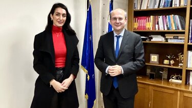 Συνάντηση με τον Κωστή Χατζηδάκη είχε η Κατερίνα Σπυριδάκη