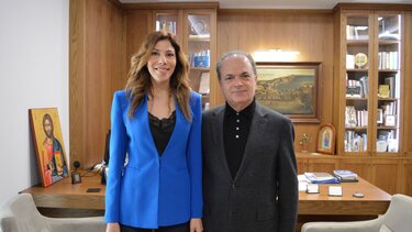 Συνάντηση Μαρινάκη με την υποψήφια ευρωβουλευτή Μαρία Δαφέρμου