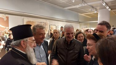 Ο Κρήτης και ο… κρητικάρχης, και οι ανακοινώσεις για τον Άγιο Μηνά, μπροστά στις αρχαιότητες !