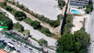 Εργασίες διαγράμμισης θέσεων στον υπαίθριο Δημοτικό Σταθμό αυτοκινήτων της Ρεγγίνας