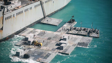 Γάζα: Πλωτή πλατφόρμα 500 μέτρων για την ανθρωπιστική βοήθεια από τις ΗΠΑ