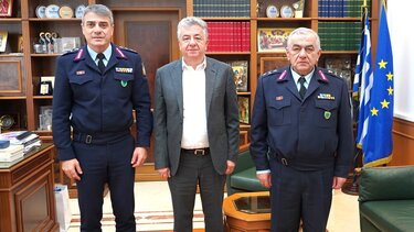 Στον Περιφερειάρχη η ηγεσία της ΕΛ.ΑΣ στην Κρήτη