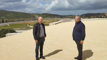 Αυτοψία στον κόμβο Αρκαλοχωρίου από τον Αντιπεριφερειάρχη Τεχνικών Έργων