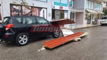 Ανεμοστρόβιλος "χτύπησε" τα ξημερώματα το Μεσολόγγι 