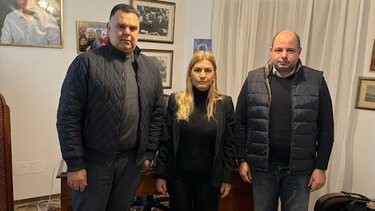 Με τη βουλευτή Σέβη Βολουδάκη στελέχη της Ένωσης Λιμενικών Κρήτης