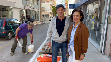 Εργασίες καλλωπισμού και δενδροφύτευσης στη Σητεία