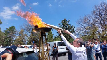 Στην Κρήτη η Ολυμπιακή Φλόγα! Βίντεο και φωτογραφίες